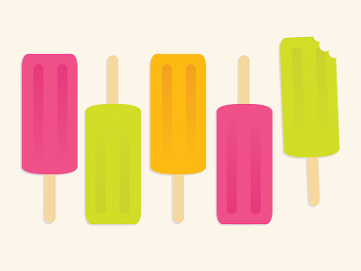 Summer popsicles bite colorful fruit ice lollipop popsicle summer