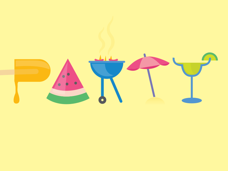 Summer Party by Lucy Reading-Ikkanda for Radish Lab on Dribbble