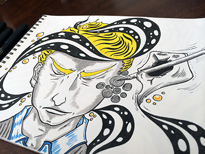 Imagination equals creativity drawing dribbble illustration ink marker pencil sketch sketchbook