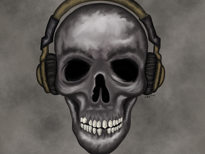 Skull and Headphones