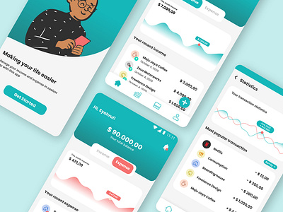 Your Finance Manager Apps android finance finance app money money app ui uidesign uiux ux