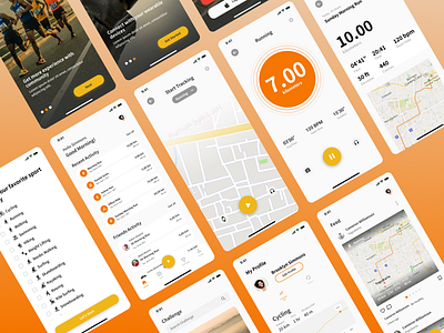 Sport Tracker Apps android app design ios mobile mobile apps ui uidesign user experience user interface ux