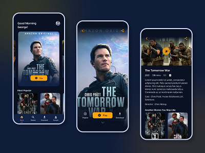 Films Streaming Apps app ios mobile ui uidesign user experience user interface ux