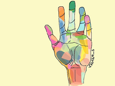 A virtual abstract hand for change