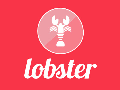 Lobster cliche cooking cooking icons fonts icon design icons illustration illustrations lobster red typeface