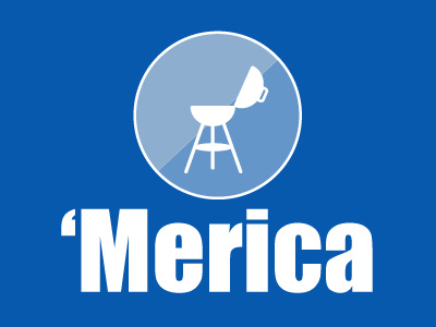 Merica america blue cliche cooking icons grill icon design icons illustration illustrations merica patriotic