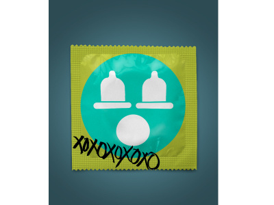Condom brand branding bright condom funny identity identity design illustration logo logo design package design packaging