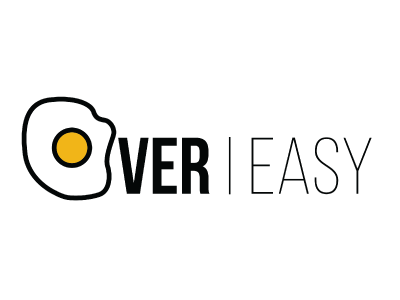 Over | Easy brand branding breakfast cafe eggs food icon icon design identity illustration logo logo design