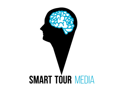 Smart Tour Media brain brand branding graphic design graphics head illustration illustrations logo logo design mind smart