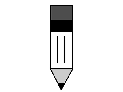 Pencil black and white brand branding icon icon design illustration illustrator logo logo design pen pencil school