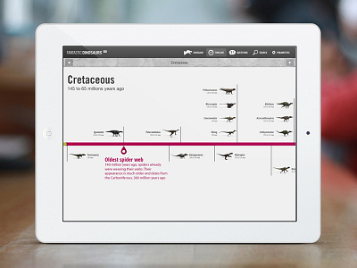 Mesozoic era timeline app cretaceous dinosaur ipad jurassic mesozoic timeline triassic