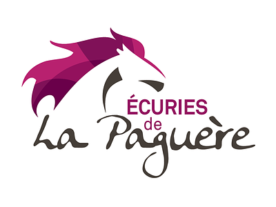 Ecuries de La Paguère logotype horse identity logo logotype