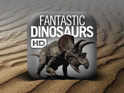 New icon for Fantastic Dinosaurs HD app dinosaur dinosaurs icon ios ipad