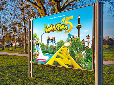 Animaparc branding dinosaur logotype park