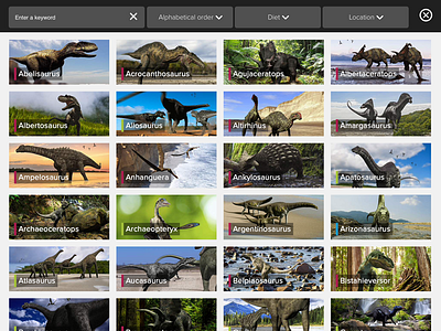 Fantastic Dinosaurs 2 - Search engine dinosaur encyclopedia search engine