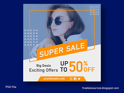 Stylish Fashion Sale Social Media Banner Free Download