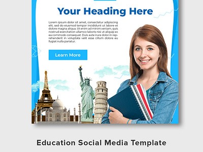 Education Social Media Banner Free PSD