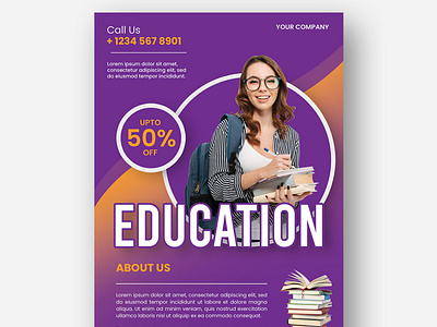 Education Institute Flyer A4 Size