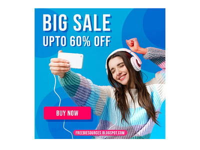 Electronics Big Sale Social Media Banner PSD