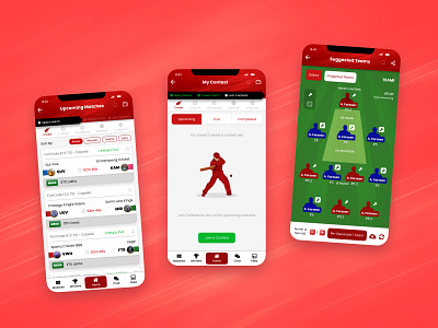 Cricket app cricket design typography ui ux