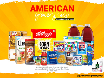 American Grocery Shop Flyer flyer flyer artwork flyers flyers design