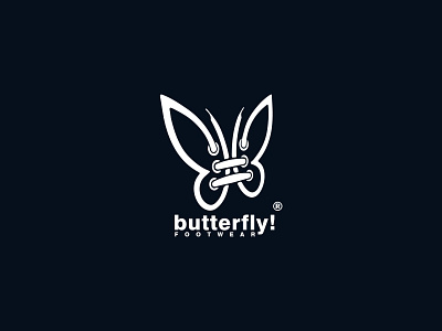 Butterfly wear brand identity branding design logo logo design logodesign logos