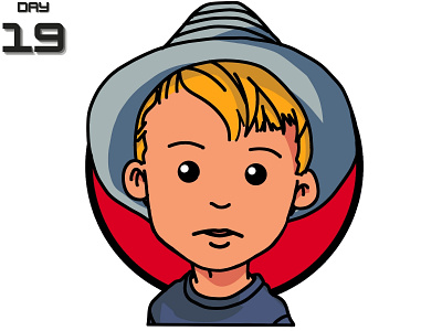 daily art -DAY-19 art avatar boy cool design cute design flat graphic design illustration vector