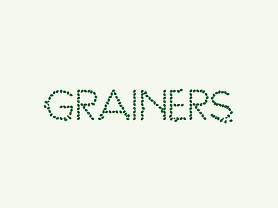 Grainers font grainers grains green identity logo nature plants seed seeds typography