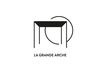 La Grande Arche arche building défense grande identity logo monument paris pictogram shadow sun view
