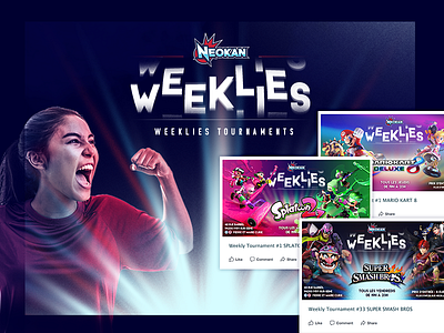 Neokan Weeklies Tournaments competition esport games gaming mario neokan nintendo splatoon tournament video week weeklies