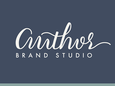 Author Brand Studio - Logo Design brand brand design branding calligraphy hand lettering identity logo design script script lettering studio type typography