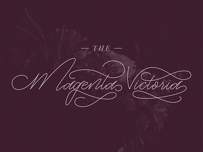 Magenta Victoria - Script Typography elegant formal identity lettering lettering art logo script font script lettering script logo