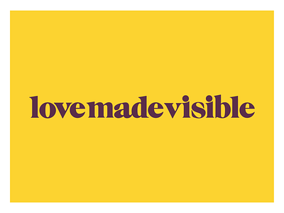 Love Made Visible Logo Design