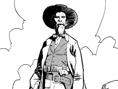 Cowboy Guy digital illustration photoshop