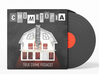 Podcast Cover - Crimetopia True Crime Podcast adobe photoshop album cover design digital illustration illustration podcast cover true crime