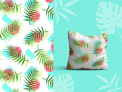 Topical leaves seamless pattern design illustration seamless pattern summer background summer pattern topical cover tropical background tropical fabric tropical leaves pattern tropical seamless pattern tropical textile vector vector illustration vector seamless pattern web wrapping paper