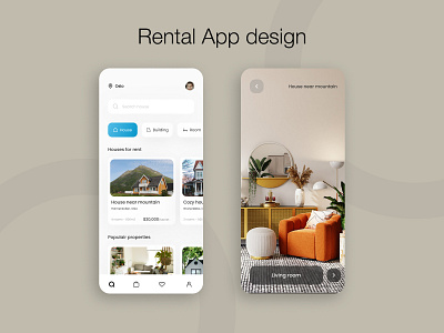 Rental App design app app design booking design designer figma rent rental app ui ux