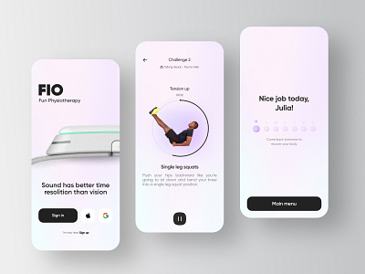 Physiotherapy App app app design figma physiotherapy sport ui ux