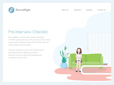 Pre Interview Checklist checklist digital art illustration illustrator interview job room simple ui vector vector art waiting