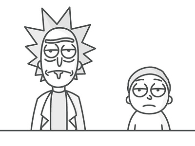 Rick and Morty... New Medium Article by Al Barry on Dribbble