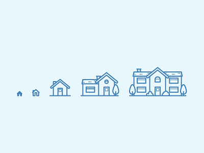 Responsive Icons blue home home icon house house icon icon icons illustration mansion responsive responsive icons