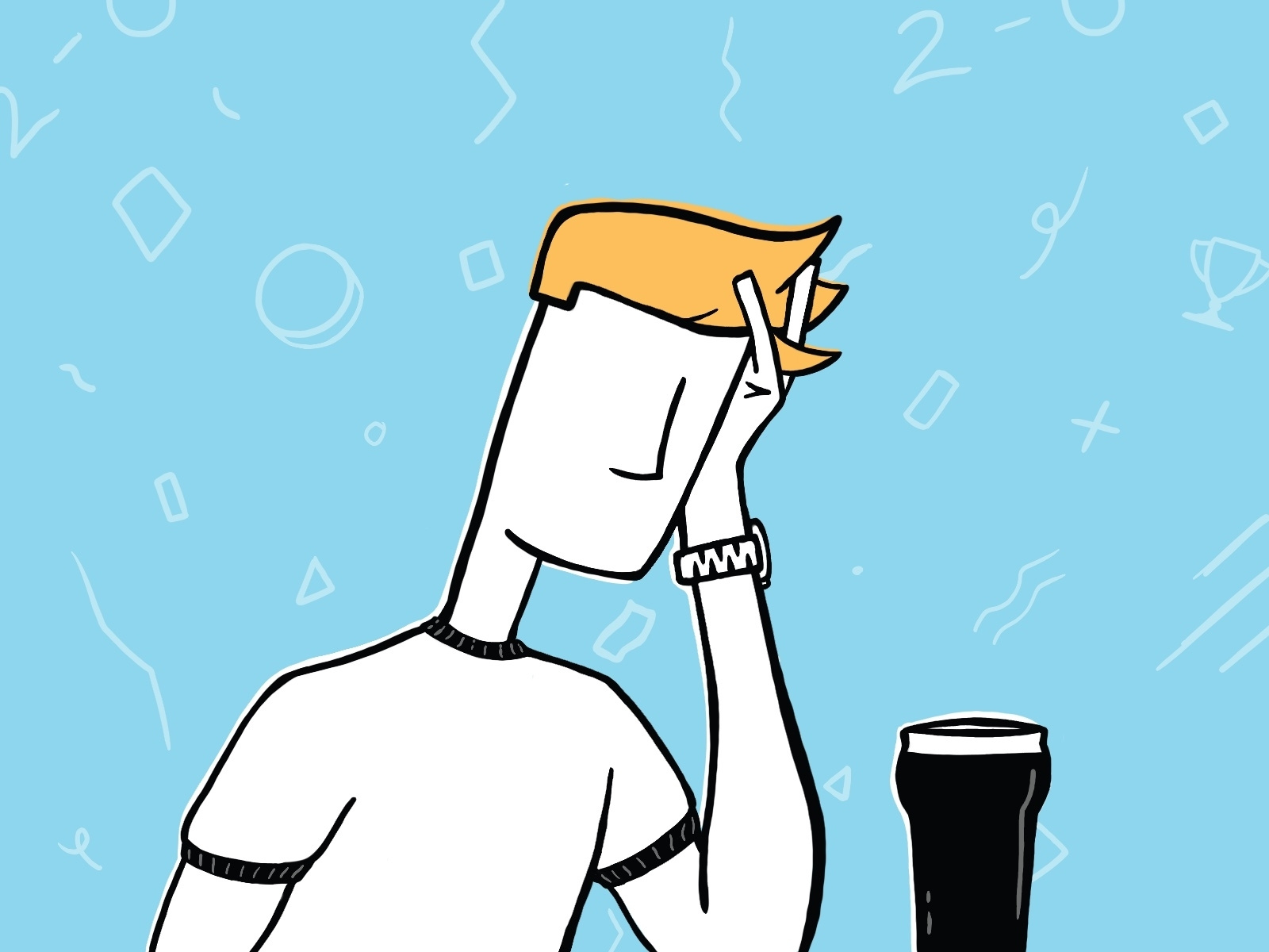 Hard Luck Spurs drink football guinness illustration liverpool misery pint procreate sad soccer spurs tottenham ui watch