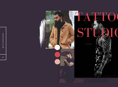 Website UI (Tattoo Studio) behance branding design dribble illustration minimal ui ui design ux web website website design
