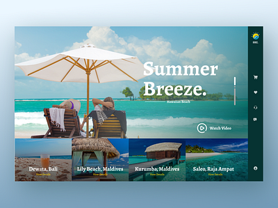 Summer Breeze Travel Landing Page