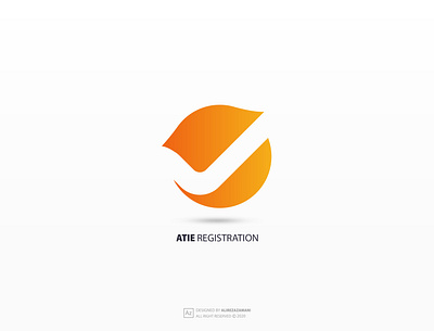 logo design for atie registeration brand branding design logo logodesign ux