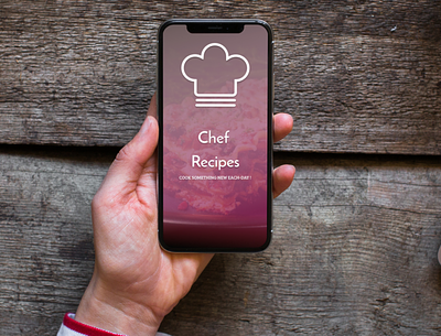 Chef Recipes App Designed Using Figma app design branding canva figma ui ux web