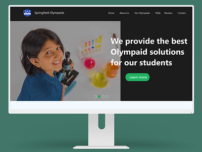 Springfield Olympaids Landing Page Re-Design