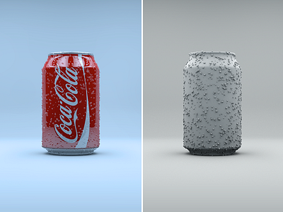 3D Coke 3d 3d model c4d can cgi cinema 4d coca cola coke colors design light modelling octane render vray