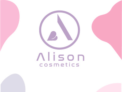 Alison cosmetics logo graphic design icon illustrator logo package design