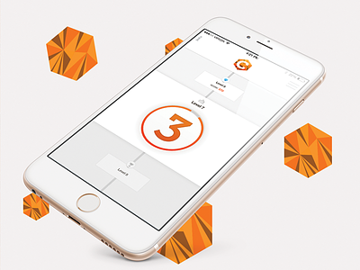 Count game count counter draft game ios 8 mobile game orange ui ux